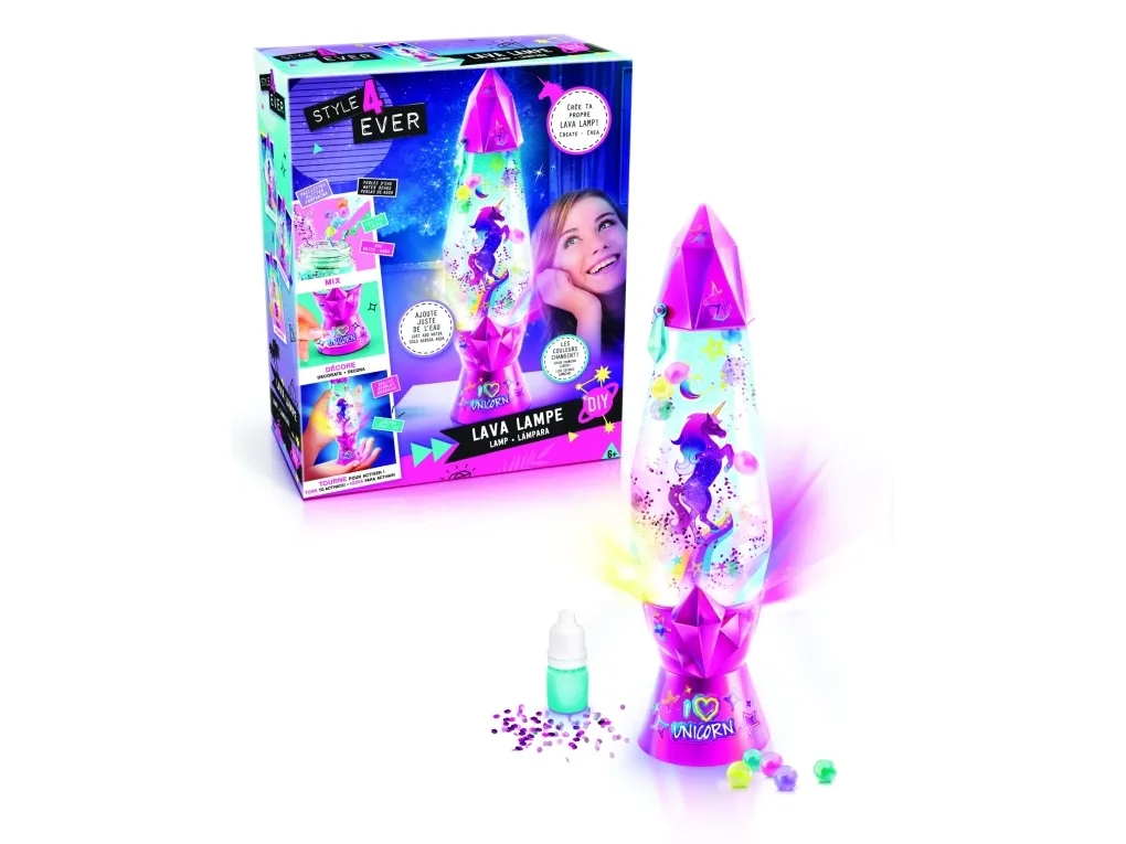 Canal Toys Style 4 Ever Enhjørning Lavalampe - Gjør-det-selv