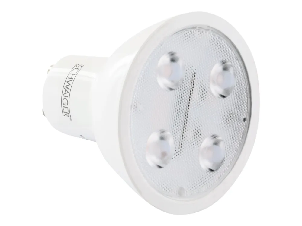 Schwaiger - LED-pære for søkelys - GU10 - 6 W (ekvivalent 50 W) - klasse G - RGBW-lys - 1800-6500 K - hvit