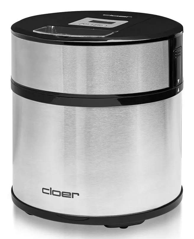 Cloer 9959, Tradisjonell iskremmaskin, 1,5 l, 1 boller, Sølv, LED, 220 mm