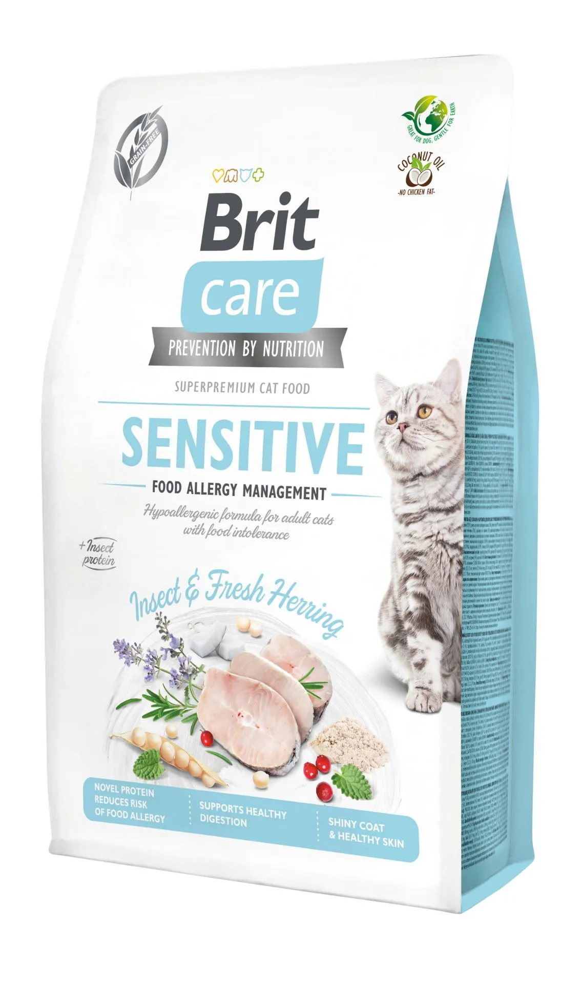 Brit Care kattemat med insekt & sild - grain free - 2 kg