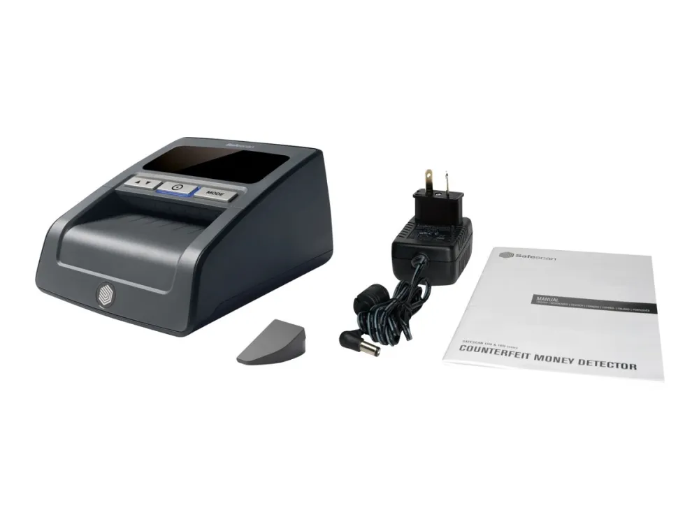 Safescan 185-S - Forfalskningsdetektor - automatisk - EUR, GBP, USD, SGD, HKD, CNY, JPY, MYR - svart