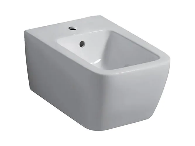 Bidet iCon Square væg 54cm hvid/KeraTect