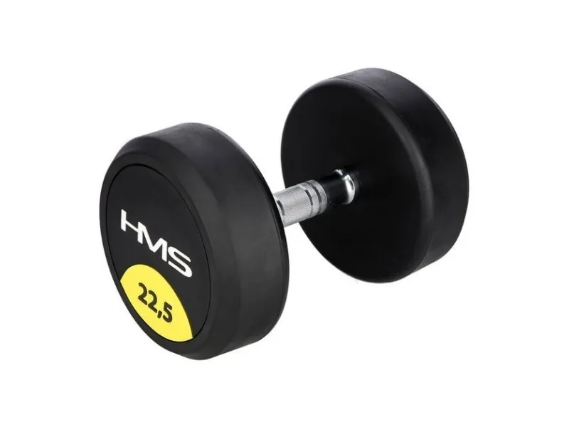 HMS hantel HG PRO gummiert 1 x 22,5 kg