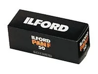 Ilford PAN F Plus - Svart/hvit duplikatfilm - 120 (6 cm) - ISO 50