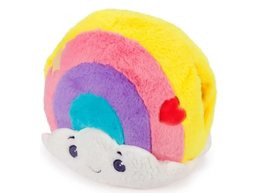 Noxxiez Kæmpe bamse, håndvarmer og pude - Rainbow