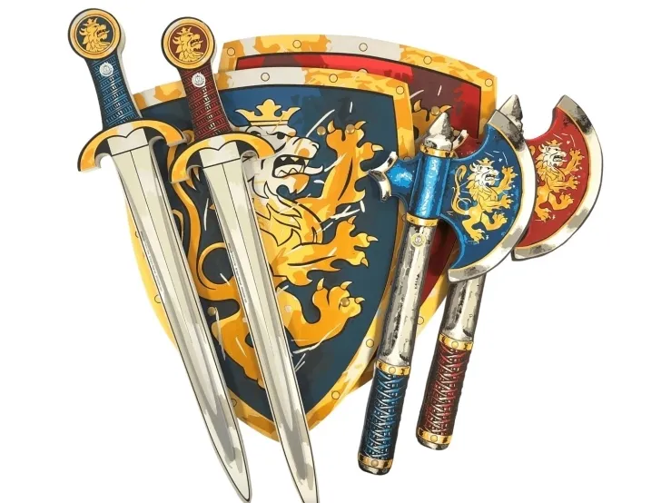 Impulse Toys Noble Knight-sett for 2 - Blå & Rød