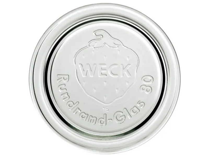 Låg Weck Ø8.6 cm til Patentglas. Glas,stk