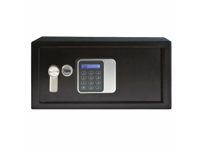 Yale YLG/200/DB2, Frittstående safe, Sort, Kombinasjonslås, 24 l, Stål, Gulv/vegg