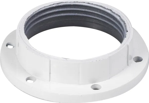 Omløbsring 57 mm hvid til kronefatning E27