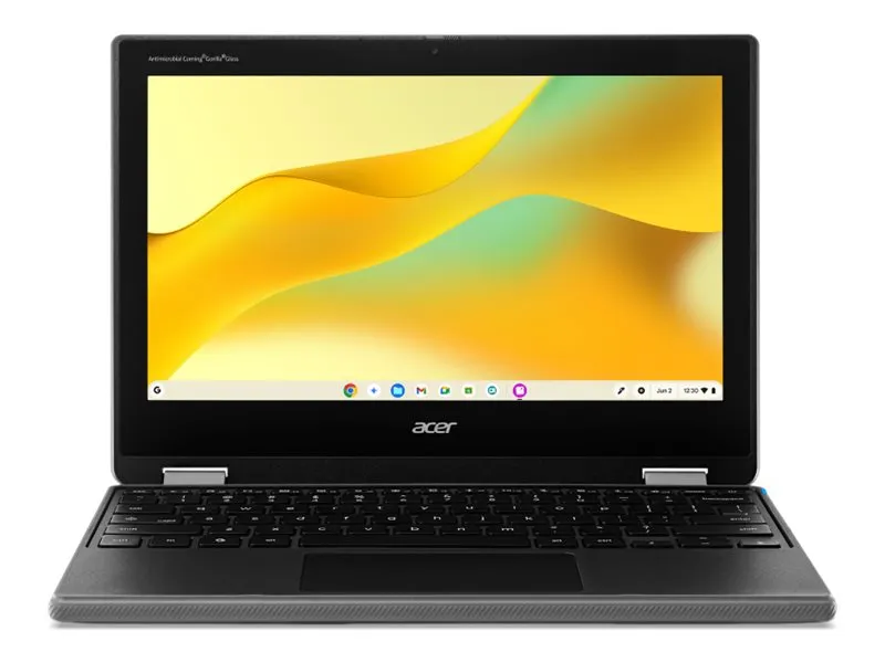 Acer Chromebook Spin 311 R725T-TCO - Flippdesign - Kompanio 540 - MT8189GV/AZ / inntil 2.6 GHz - Chrome OS - Mali-G57 MC2 - 8 GB RAM - 64 GB eMMC - 11.6 IPS berøringsskjerm 1366 x 768 - Wi-Fi 6E - skifersvart - kbd: Nordisk