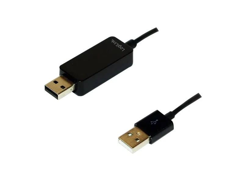 LogiLink - USB-kabel - Micro-USB Type B (hann) til USB-type A, USB type A (kun strøm) (hann) - 1 m - svart