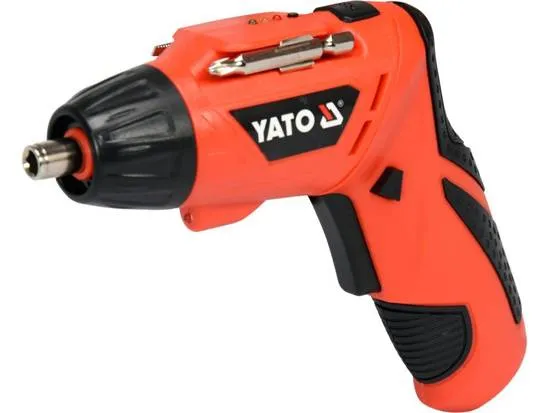 Yato YT-82760, Elektrisk skrutrekker, Pistolhåndtak, 1/4, Sort, Oransje, IPX0, 230 RPM