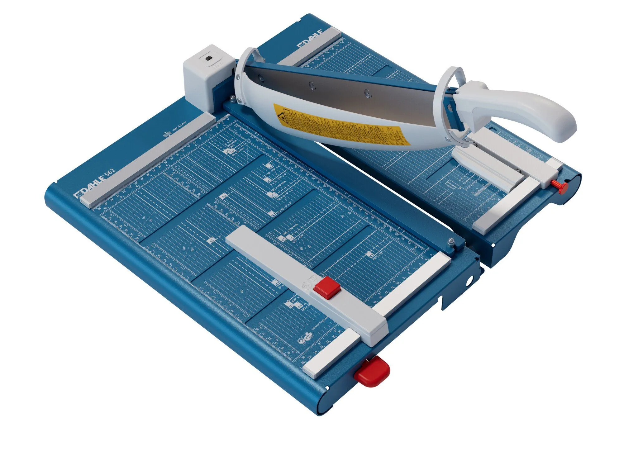 Dahle 562, 3,5 mm, 35 ark, 36 cm, Automatisk klemme, Stål, A4