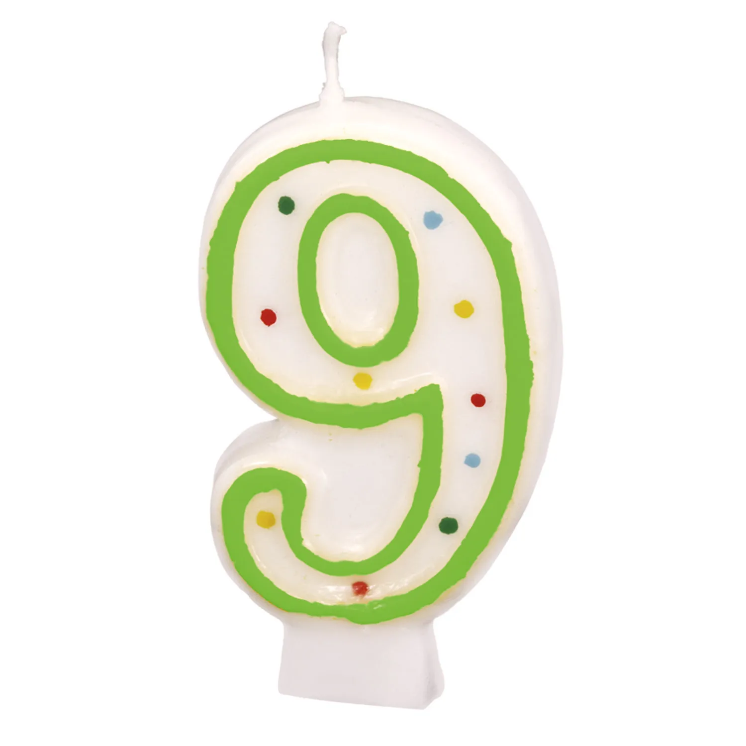 AMSCAN Dots nummer 9 stearinlys (GXP-613064)