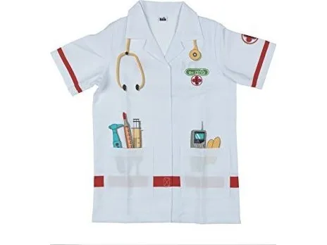 Theo Klein 4614, Fansy costume, Barn, Unisex, Uniform, Rød, Hvit, Alle kjønn
