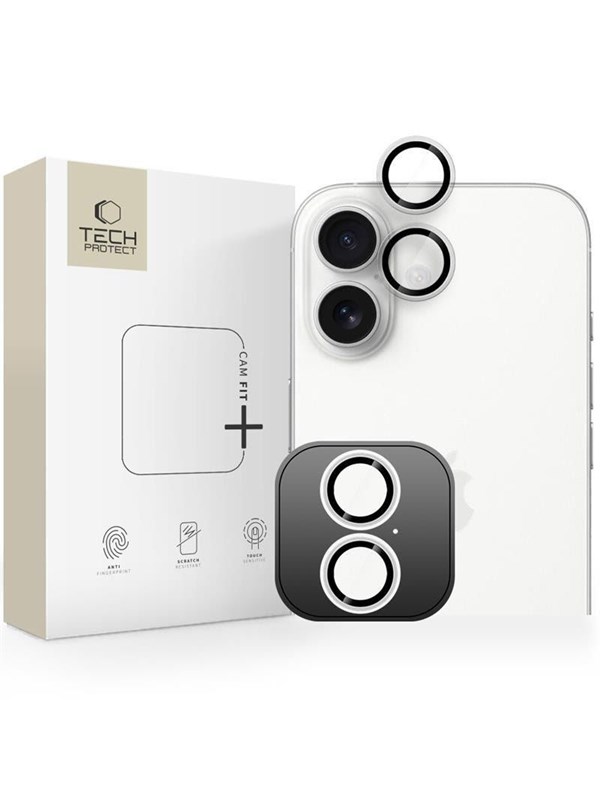 Tech-Protect Camring Fit+ Camera Cover for iPhone 17 - Transparent