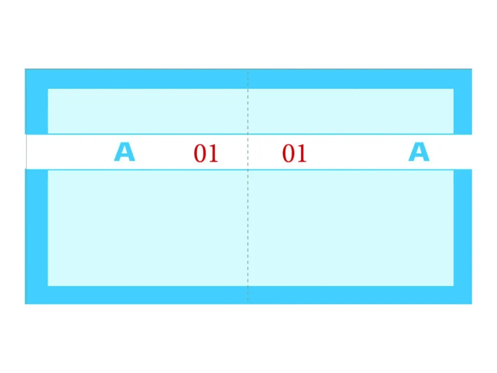 Mayland - Kupongbok - 100 ark - 200 skjemaer - 130 x 70 mm - nummerert