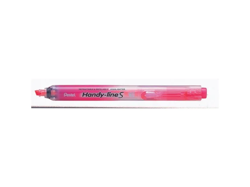 Highlighter Pentel Handy-line S med trykmekanisme pink