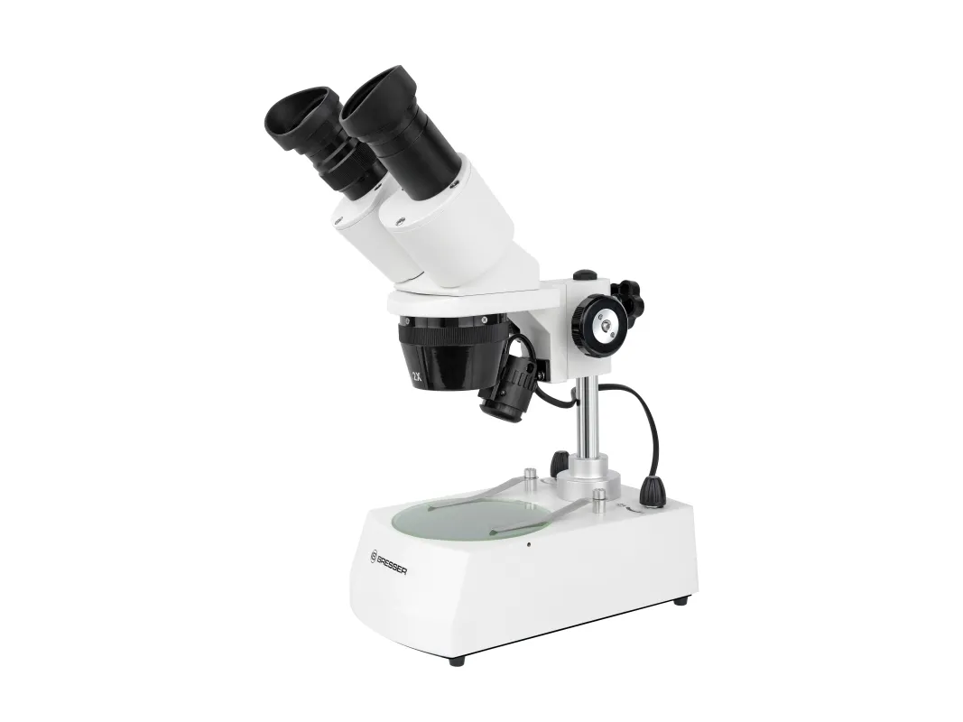 Bresser Optics ERUDIT ICD, Optisk mikroskop, Sort, Hvit, Aluminium, 40x, 20x, LED