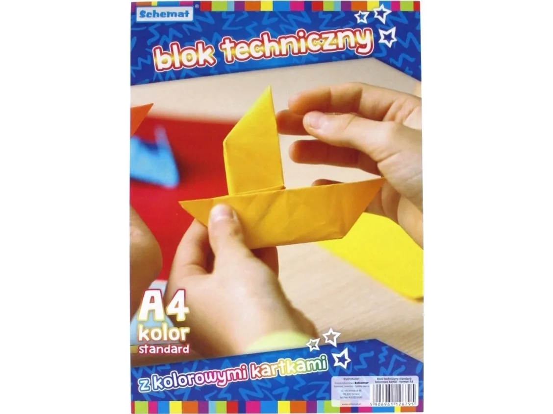 Teknisk blokk A4/10K 160 g farge (10 stk)