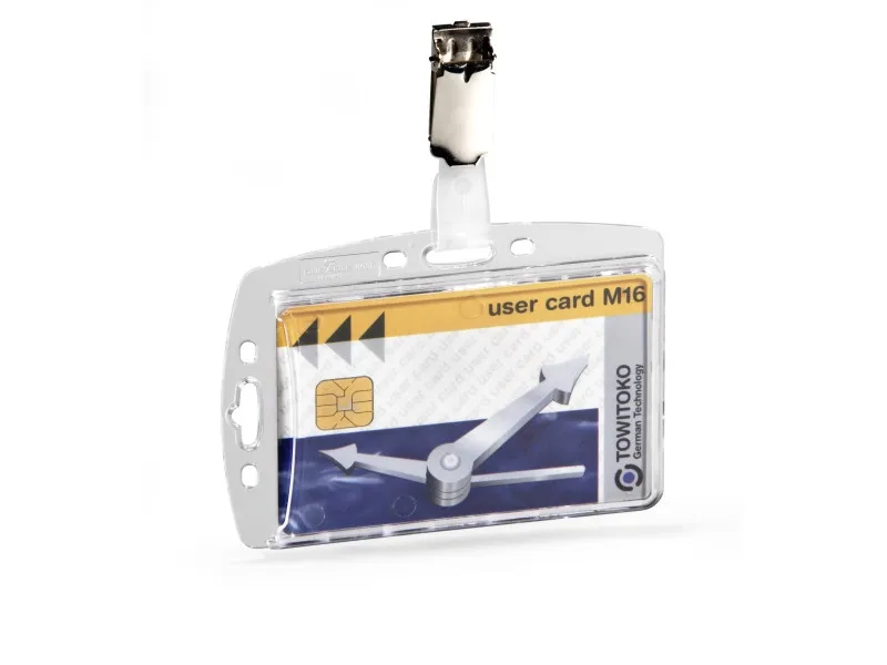 DURABLE Hartbox Clip Oper/Sicherheitsausw. 54x85mm 25 pakke