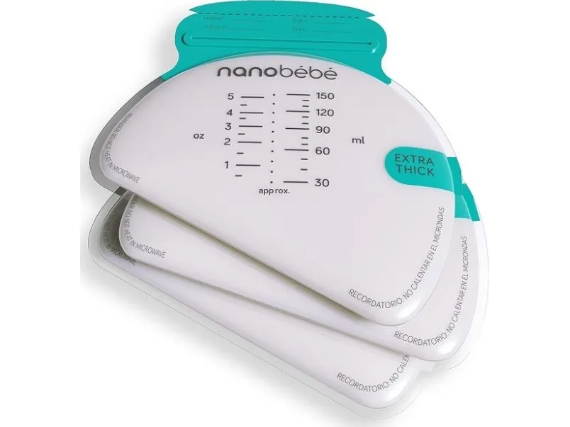 Nanobebe poser for morsmelk/mat til oppbevaring – 50 stk