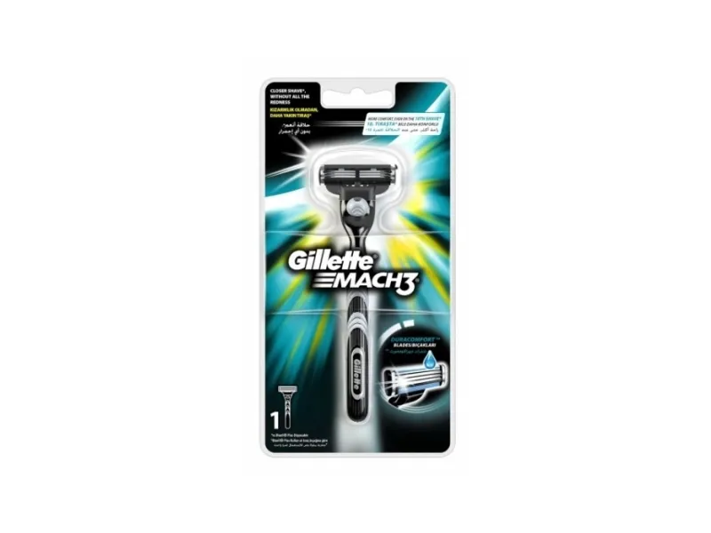 Gillette Mach 3 barberhøvel + hoder