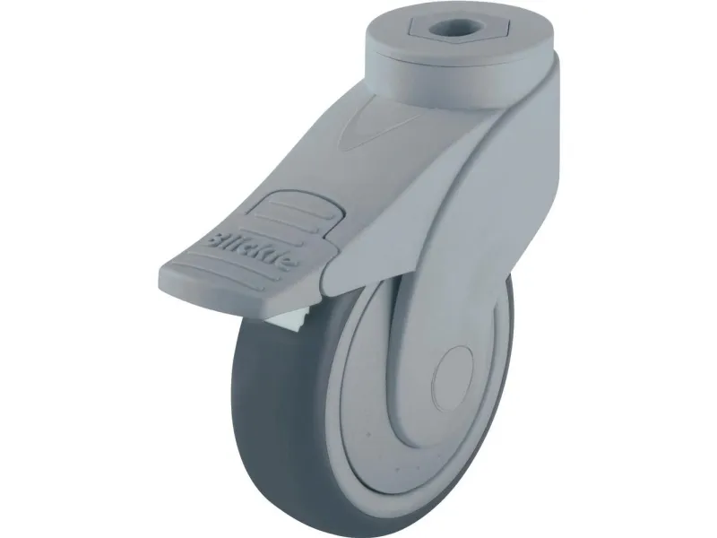 Blickle styrehjul med brems 744739 LWG-TPA 101KF-11-FI, hjuldiameter 100 mm, bæreevne maks. 100 kg (1 stk)