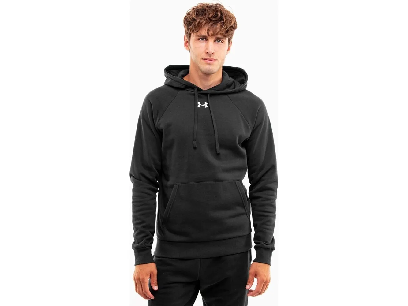 Under Armour Bluza męska Under Armour Rival Fleece Hoodie czarna 1379757 001 2XL