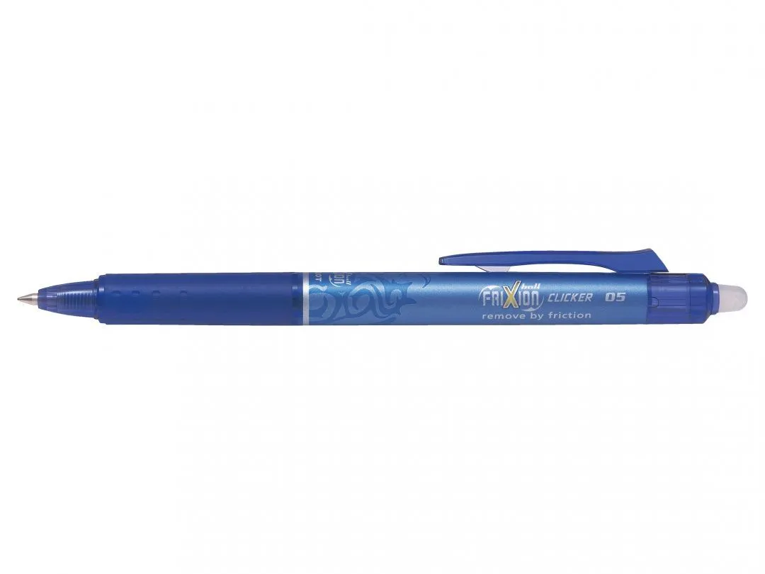 Rollerpen Pilot Frixion Clicker m/tryk 0.5 mm blå (stk.)