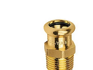 SANHA Purapress overgangsnippel ZW x GZ 22 mm x 3/4 (182432234)
