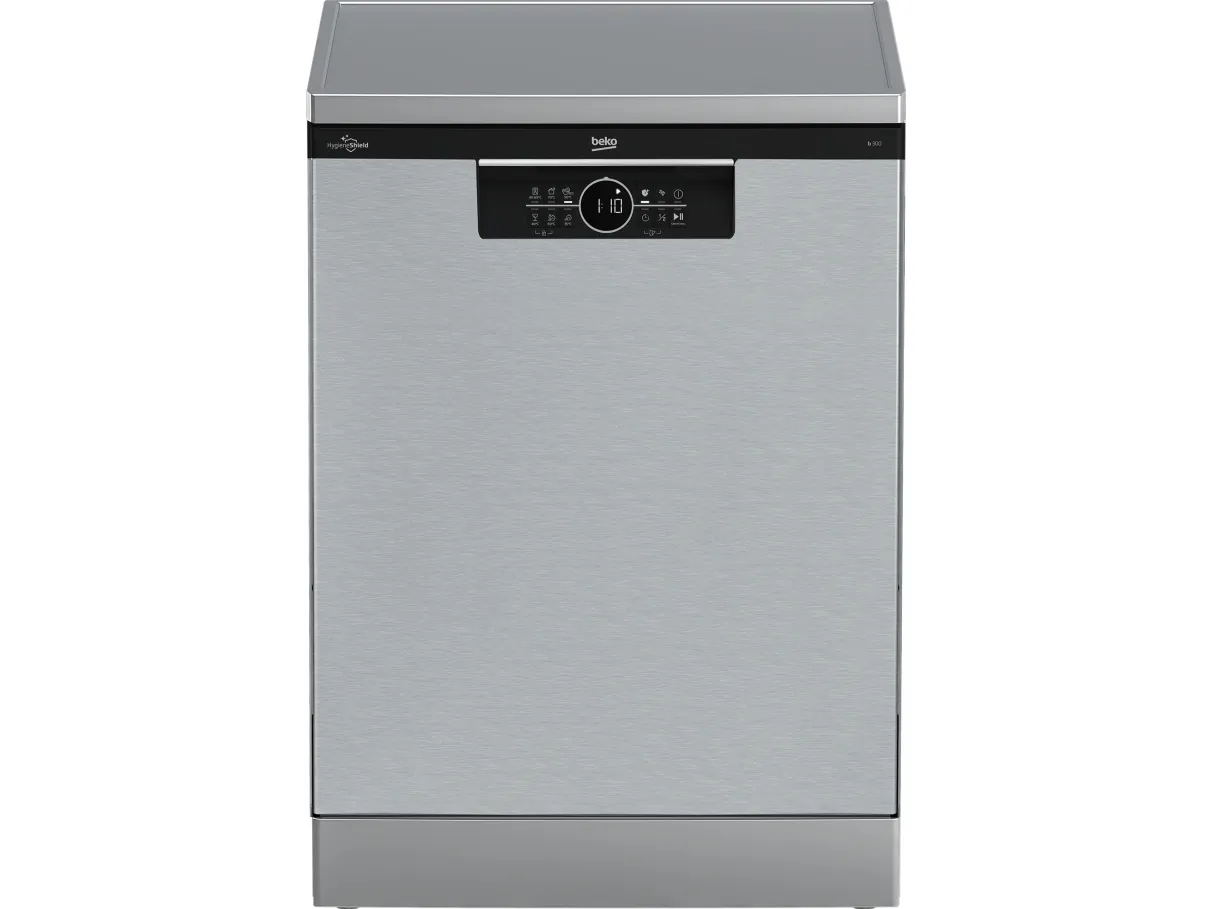 Beko b300 BDFN26530X, Frittstående, Full størrelse (60 cm), Rustfritt stål, Svart, Berøringskontroll, LED