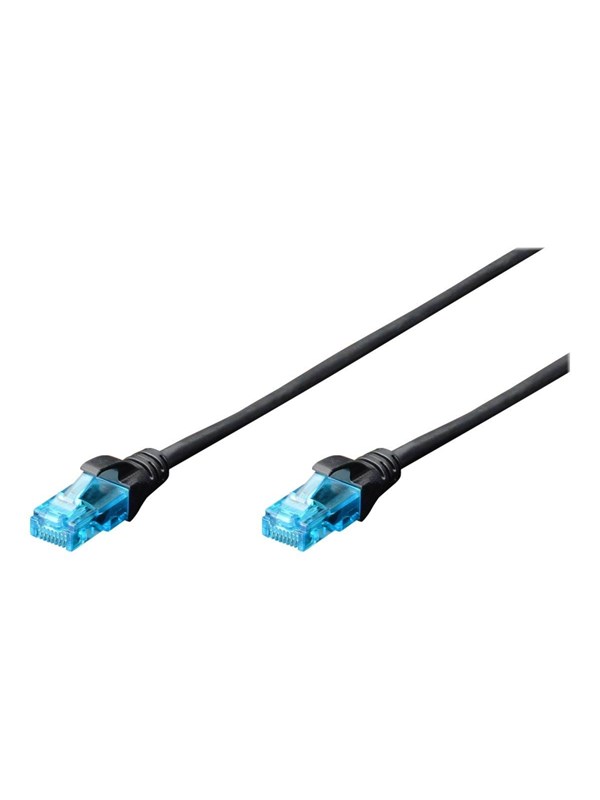 DIGITUS Professional patch cable - 2 m - black - Svart - 2m