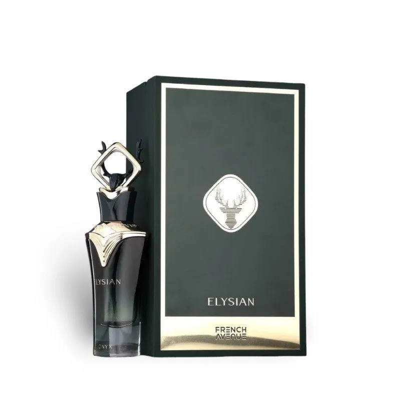 Fragrance World French Avenue Elysian Onyx Eau De Parfum for Men 80ml
