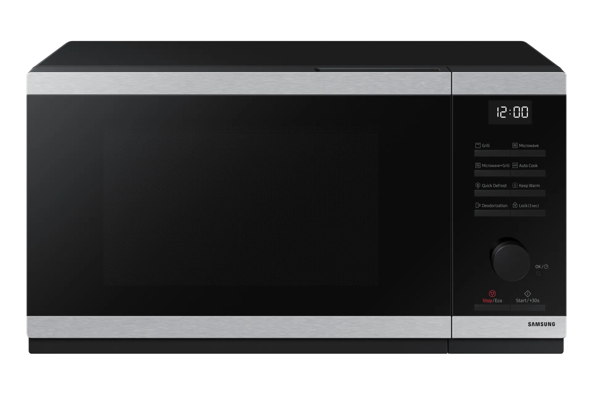Samsung MG23DG4524ATE2, Benkeplate, Grill mikrobølge, 23 l, 800 W, Innebygd skjerm, LED