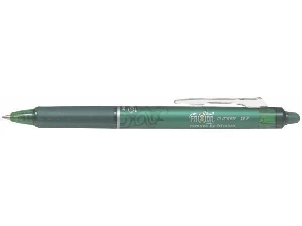 Pilot FriXion Clicker grøn medium 0,7 mm - (12 stk.)