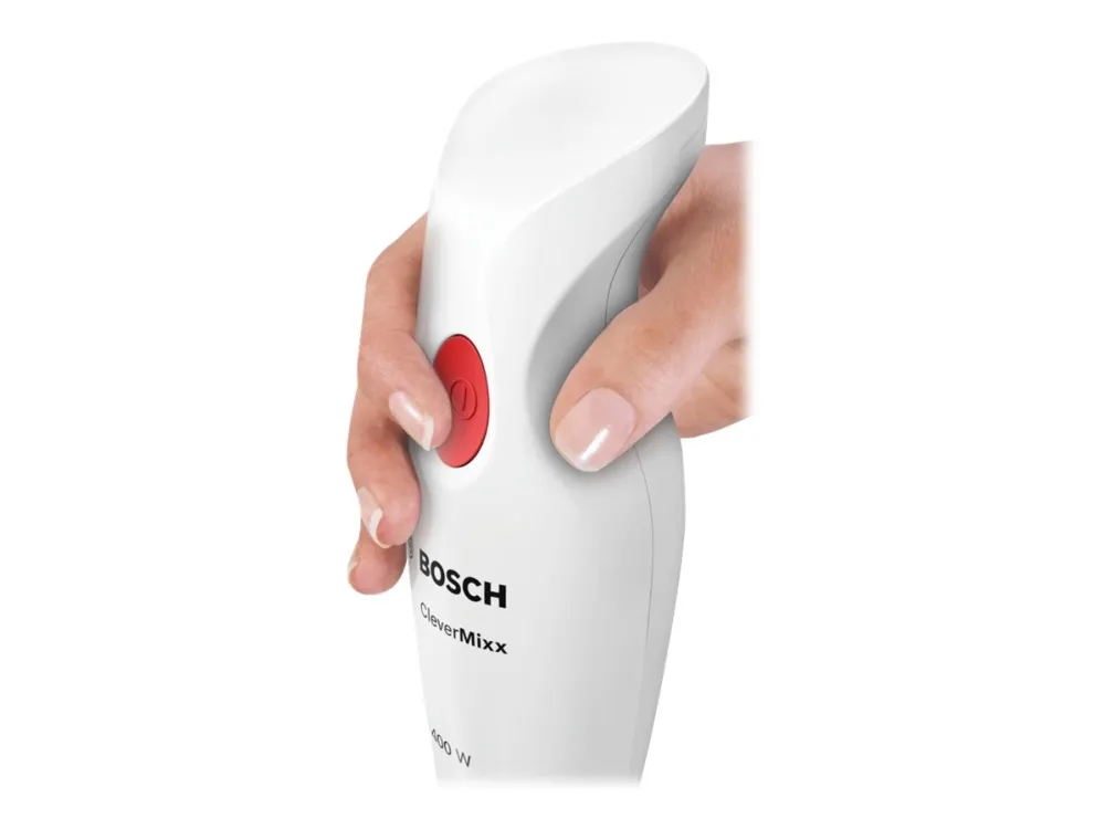 Bosch CleverMixx MSM14100 - Håndmikser - 400 W - hvit/rød
