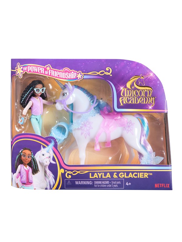 Unicorn Academy Doll & Unicorn V2 -Layla & Glacier