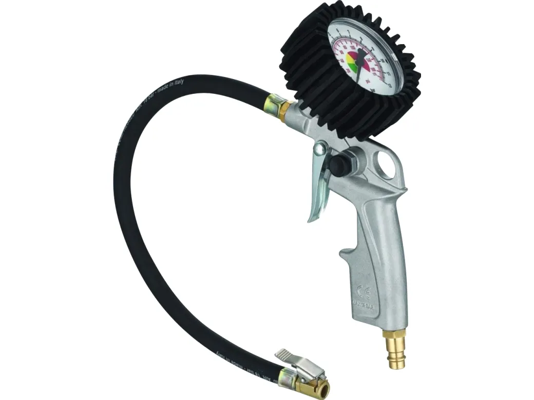 FLOWCONCEPT Pumpepistol til bil, traktor m.m. Med Ø63mm manometer 0-12bar ¼ indvendig tilslutning