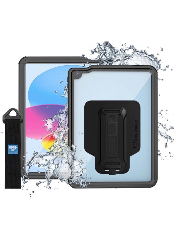 Armor-X MXS Waterproof case for iPad 11 / 10.9 2022 Black/Clear