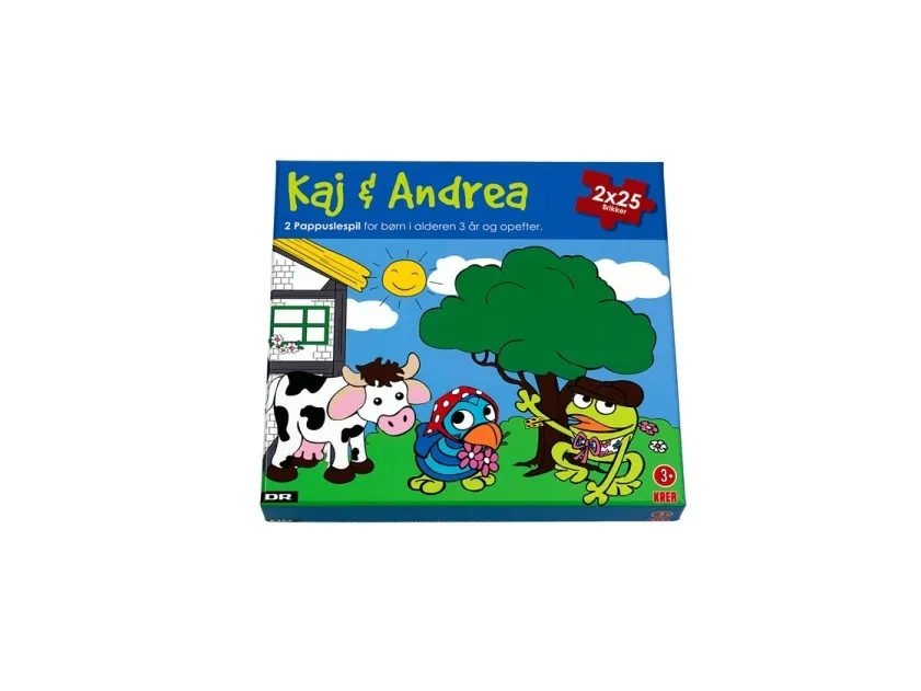 DR puslespill 2 x 25 brikker Kaj og Andrea