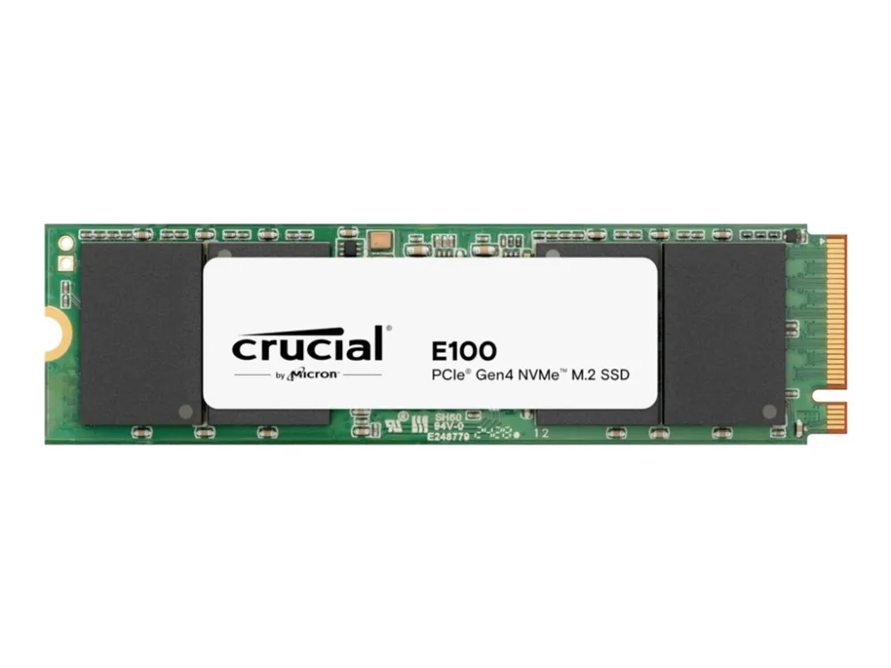 Crucial E100 - SSD - 1 TB - intern - M.2 2280 - PCIe 4.0 x4 (NVMe) (en pakke 18)