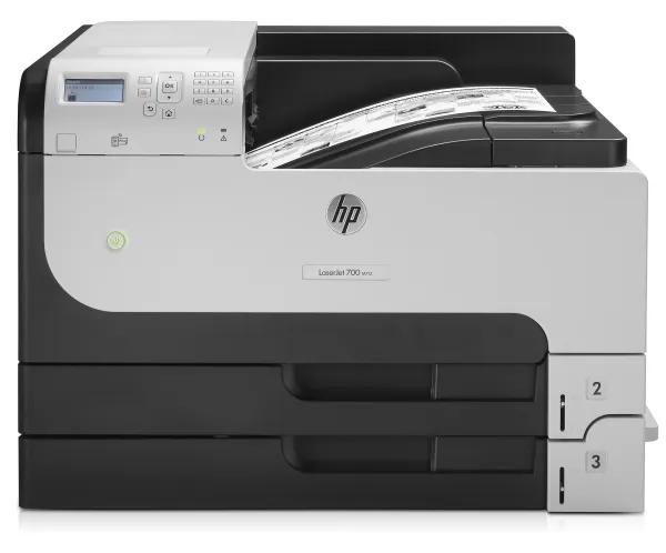 HP LaserJet Enterprise 700 Printer M712dn - Skriver - S/H - Dupleks - laser - A3/Ledger - 1200 ppt - inntil 41 spm - kapasitet: 600 ark - USB, Gigabit LAN, USB-vert