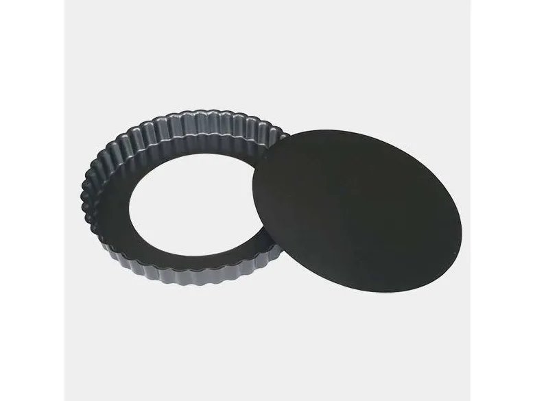 de Buyer 4706.28, Kakeform, Rund, Rillet overflate, 220 °C, Sølv, Stål