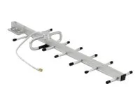 Delock LPWAN 806 - 896 MHz - Antenne - Yagi - Smart Home - 10 dBi - direksjonal - innendørs / utendørs - sølv