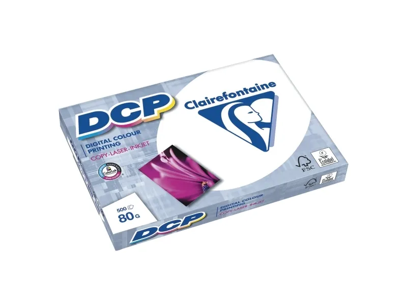 Kopipapir farveprint, Clairefontaine DCP 1801, 80 g/m2, A3, pakke a 500 ark