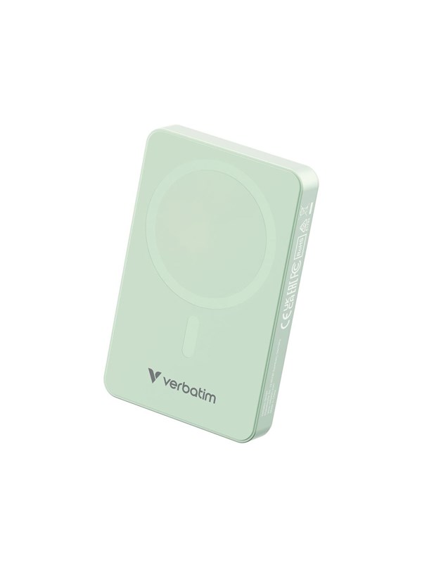 Verbatim Charge 'n' Go Essentials wireless power bank - magnetic - 24 pin USB-C - 20 Watt Nødlader - 10000 mAh
