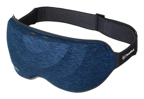 Therabody SleepMask, Kombomassasje, Ansikt, Svart, Blå, ABS, Stoff, PVC, Polykarbonat (PC), Batteri, 240 min