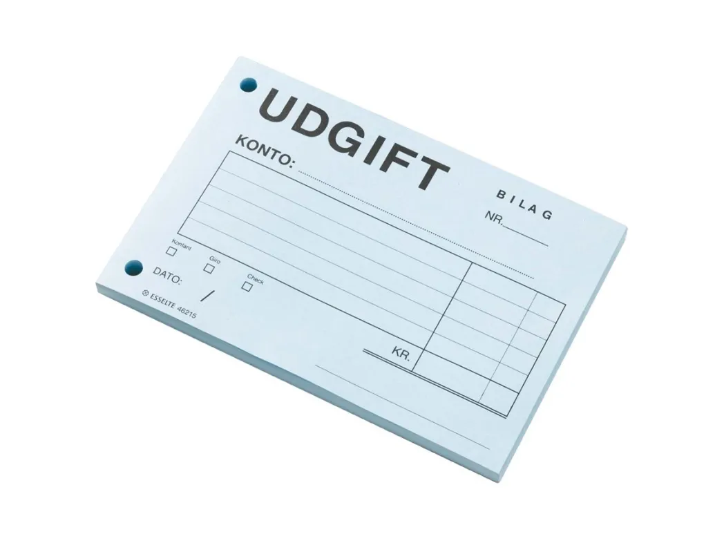 Esselte - Utgiftsskjema - 100 ark - A6 (105 x 148 mm)