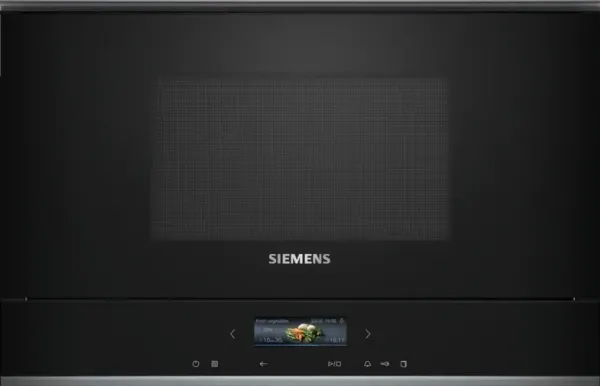 Siemens iQ700 BE732R1B1, Innebygget, Kombinasjon mikrobølge, 21 l, 900 W, Berøringskontroll, Sort